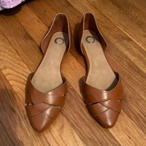 Brand new, brown flats